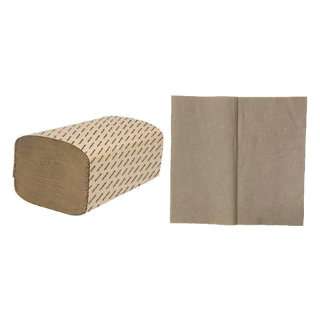 Toalhas de papel de mão de dobra única recicladas em V para banheiro
