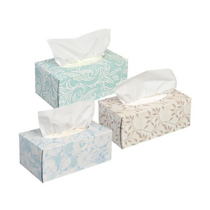 O costume superior imprimiu folhas de Ultrasoft Virgin 200 papel de lenço facial da caixa de 3 dobras