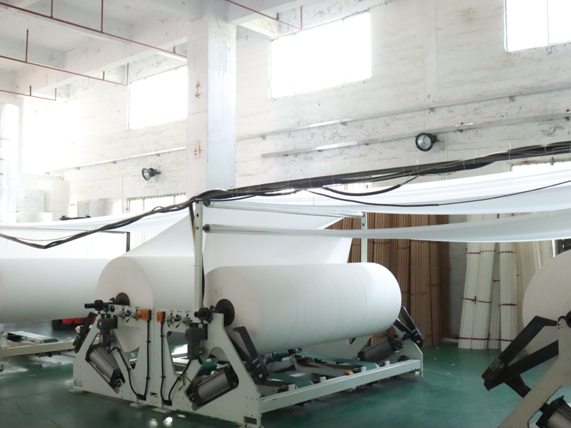 máquina de desenrolamento de rolo de papel enorme equipamento de produção de tecido