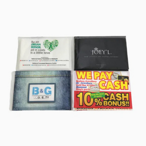 Tecido facial de carteira personalizado para publicidade