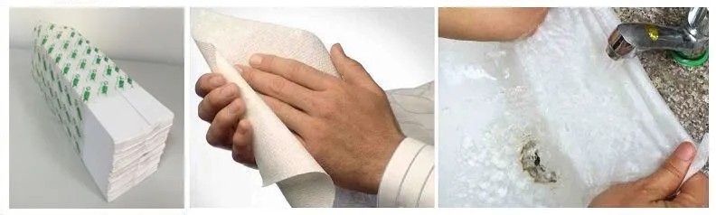 Aplica&ccedil;&atilde;o de papel de cozinha